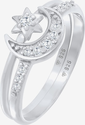 ELLI - Anillo 'Astro Halbmond Sterne' en plata: frente