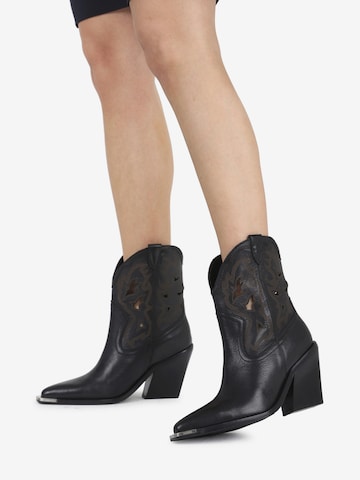 Bottes de cowboy 'New-Kole' BRONX en noir : devant