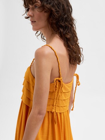SELECTED FEMME - Vestido 'Giulia' em laranja