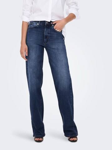 Wide Leg Jean 'Juicy' ONLY en bleu : devant