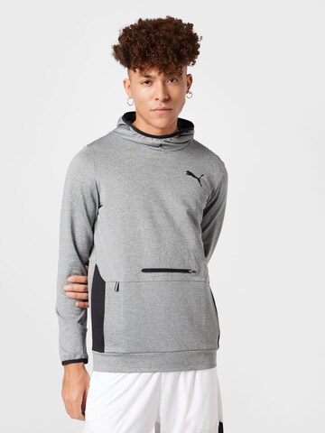 PUMA Athletic Sweatshirt in Grey: front