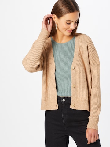 ONLY Knit cardigan 'Katia' in Brown: front