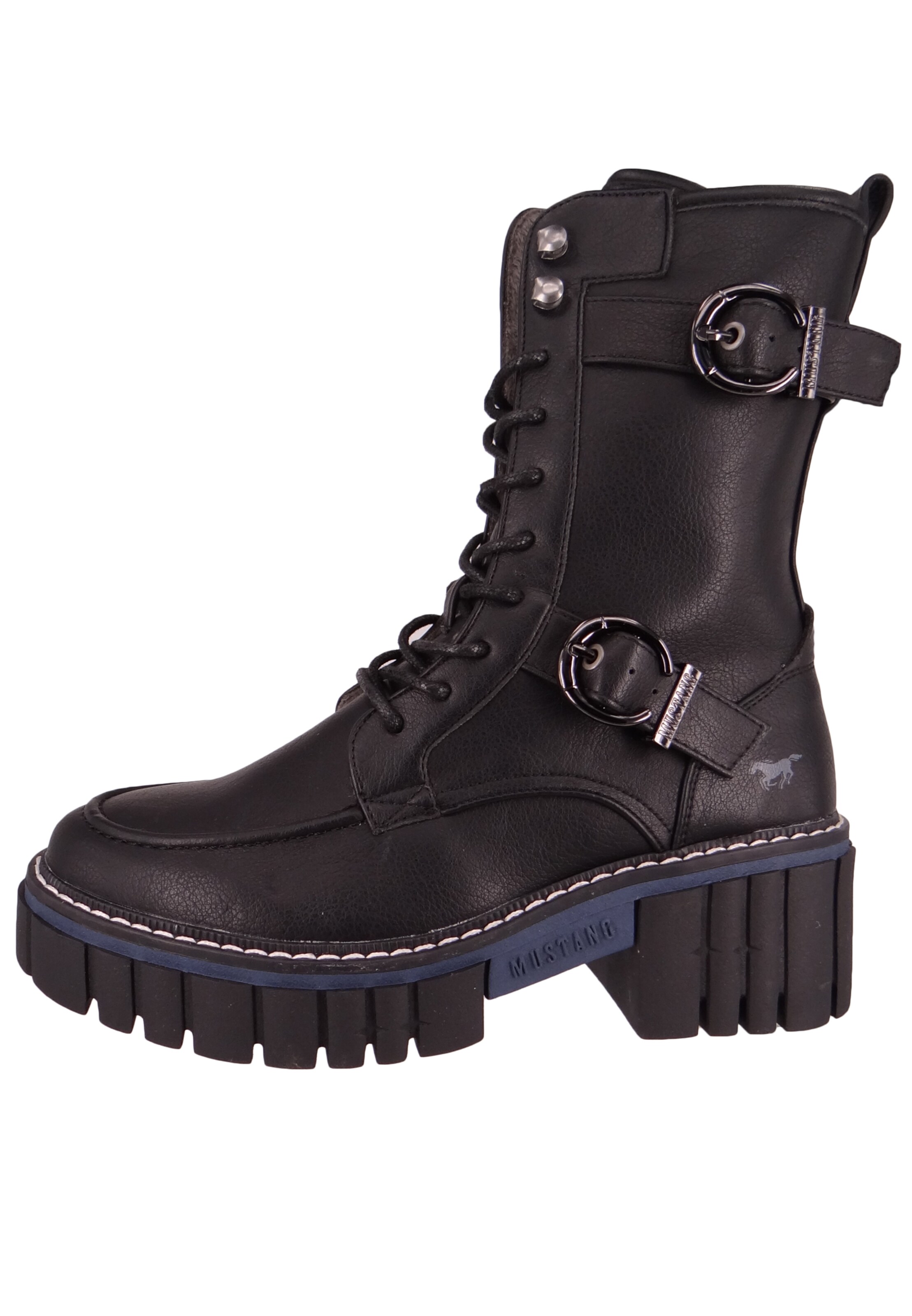 MUSTANG Lace-up bootie '1447505' in Black