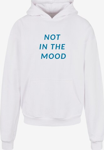 Merchcode Sweatshirt 'NITM - Italic' in White: front