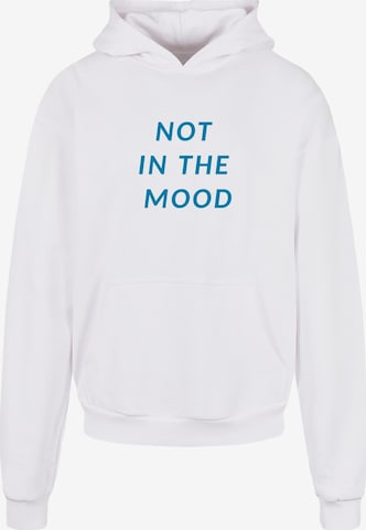 Merchcode Sweatshirt 'NITM - Italic' in White: front