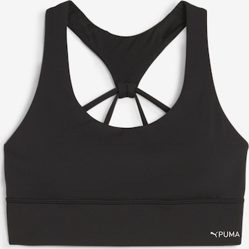 PUMA Bustier Sport bh '4Keeps Evolve' in Zwart: voorkant