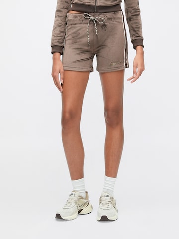 Nike Sportswear Štandardný strih Nohavice - Hnedá: predná strana