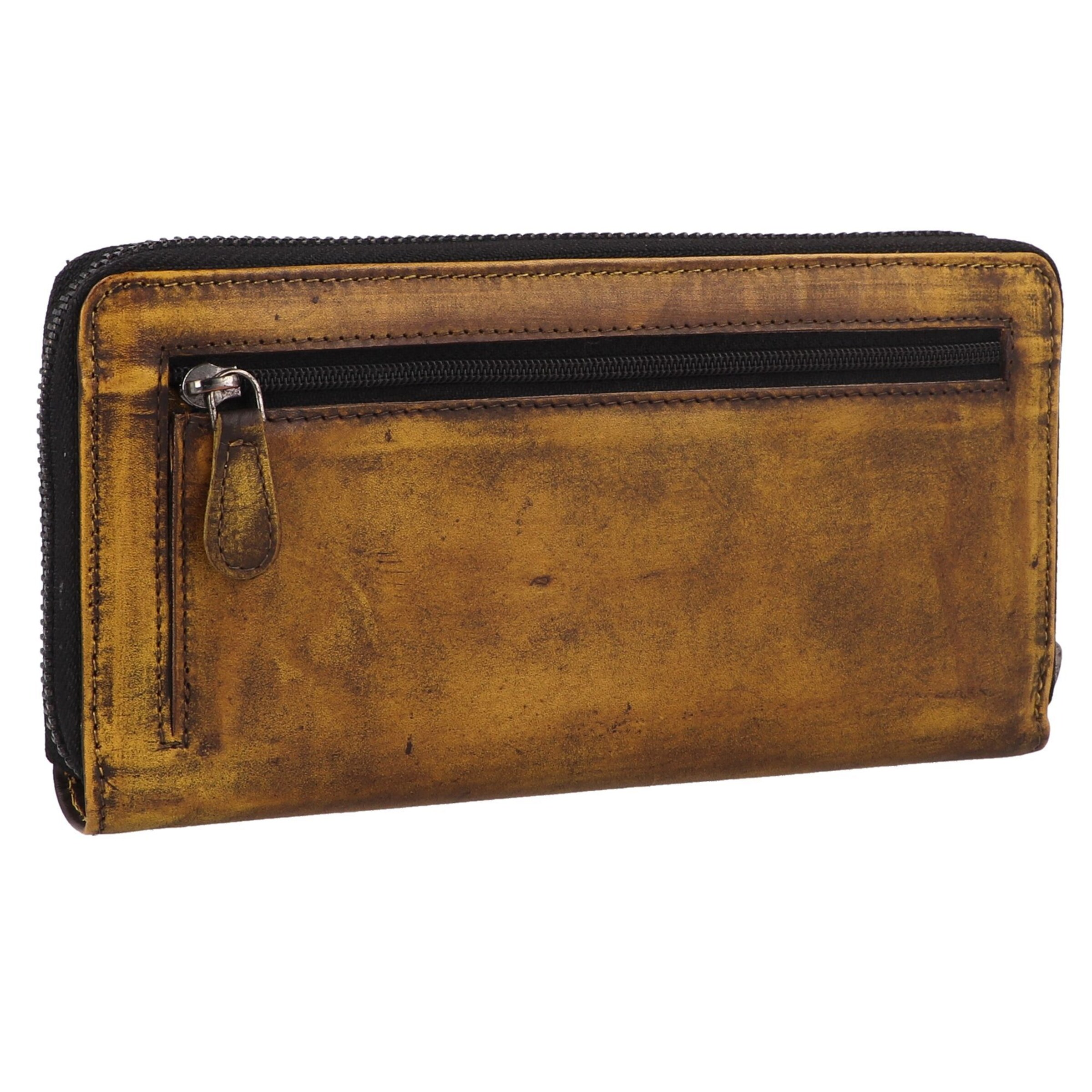 GREENBURRY Wallet 'Destressed' in Brown