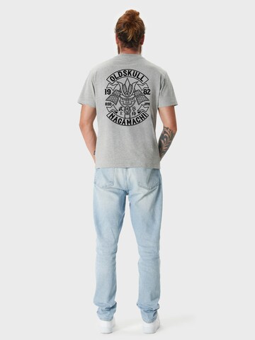 Oldskull Shirt 'Rtrip Nagamurai' in Grey