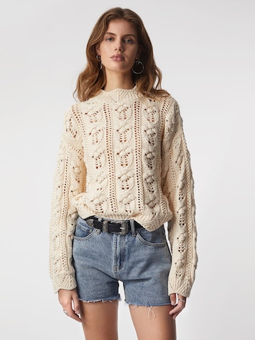 Young Poets Sweater 'Maja' in Beige: front