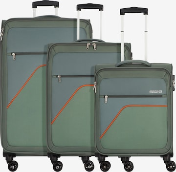 American Tourister Kofferset 'Sky Surfer' in Groen: voorkant