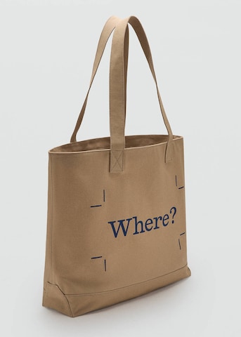 MANGO MAN Tasche in Beige