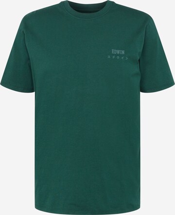 EDWIN Shirt in Groen: voorkant