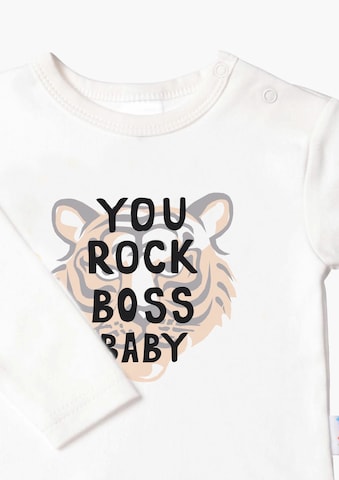 LILIPUT Shirt 'You Rock Boss Baby' in White