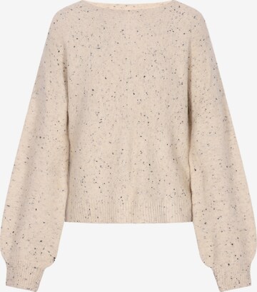 Pull-over DreiMaster Klassik en beige : devant