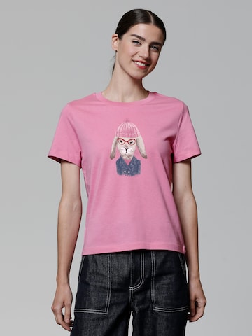 Maglietta ' Hase ' di Watapparel in rosa: frontale