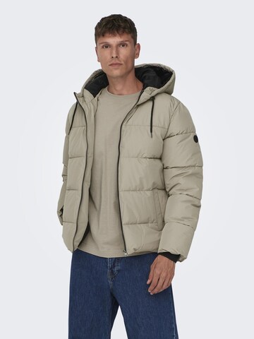 Only & Sons Tussenjas 'Melvin' in Groen: voorkant