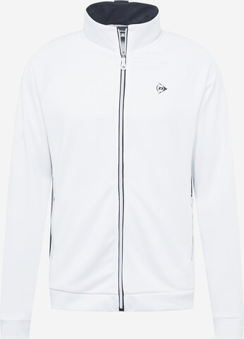 DUNLOP Athletic Jacket in White: front