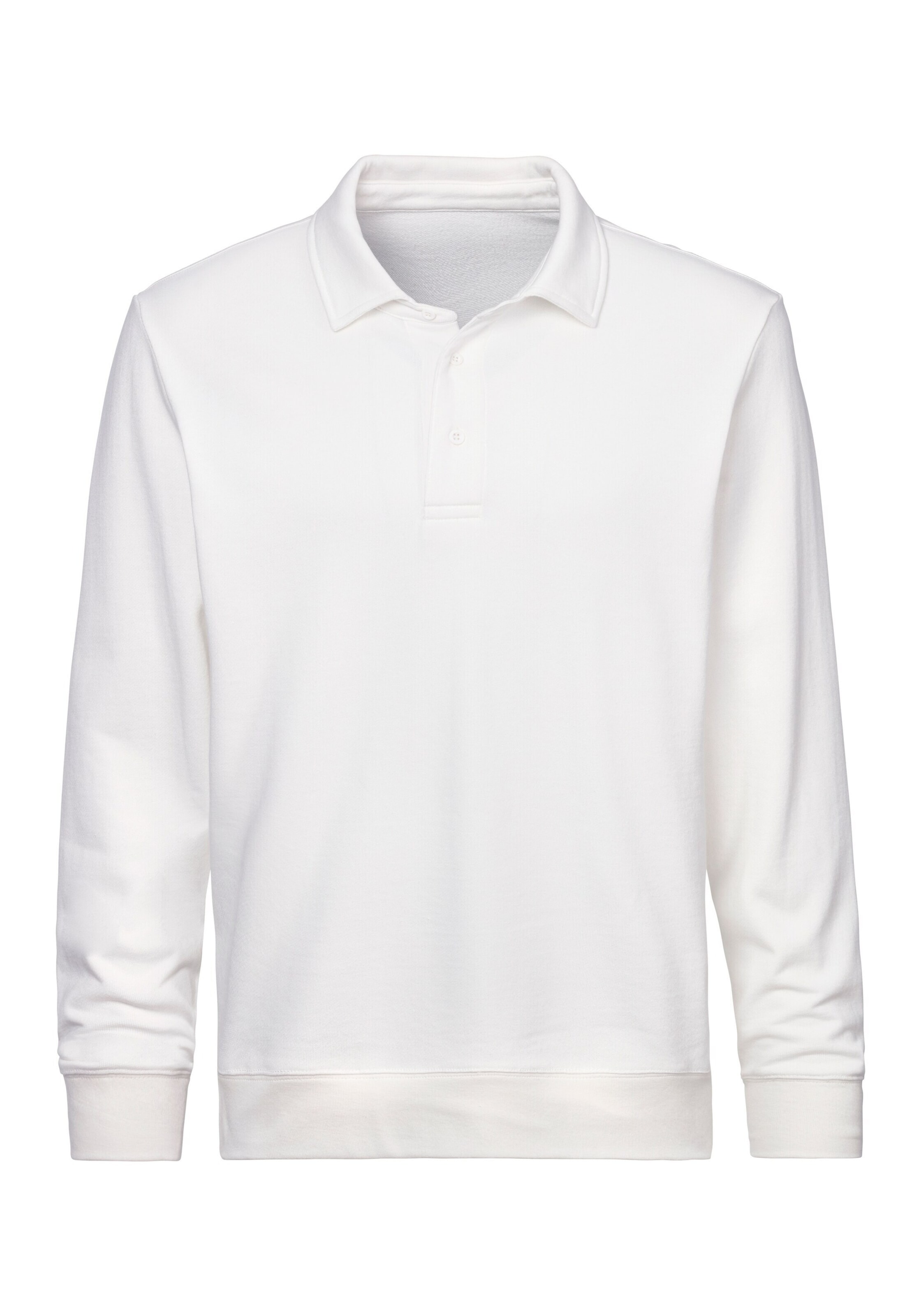 JOHN DEVIN Sweatshirt in Weiß: Vorderseite