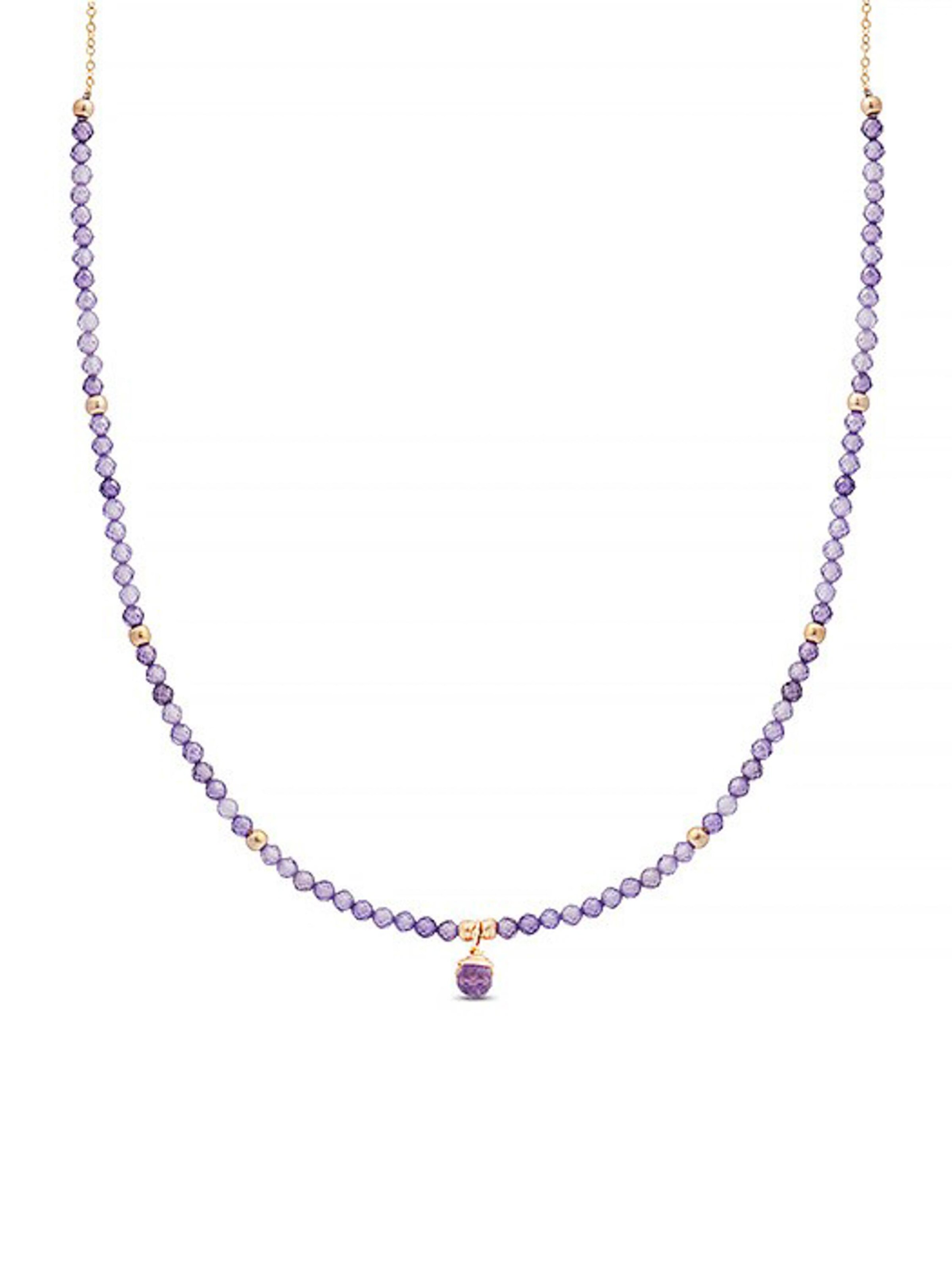 Luxenter Necklace 'Athat' in Purple: front