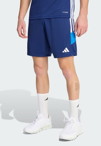 mėlyna ADIDAS PERFORMANCE Standartinis Sportinės kelnės 'Tiro 26 Essentials': priekis