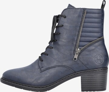 Rieker Lace-Up Ankle Boots in Blue