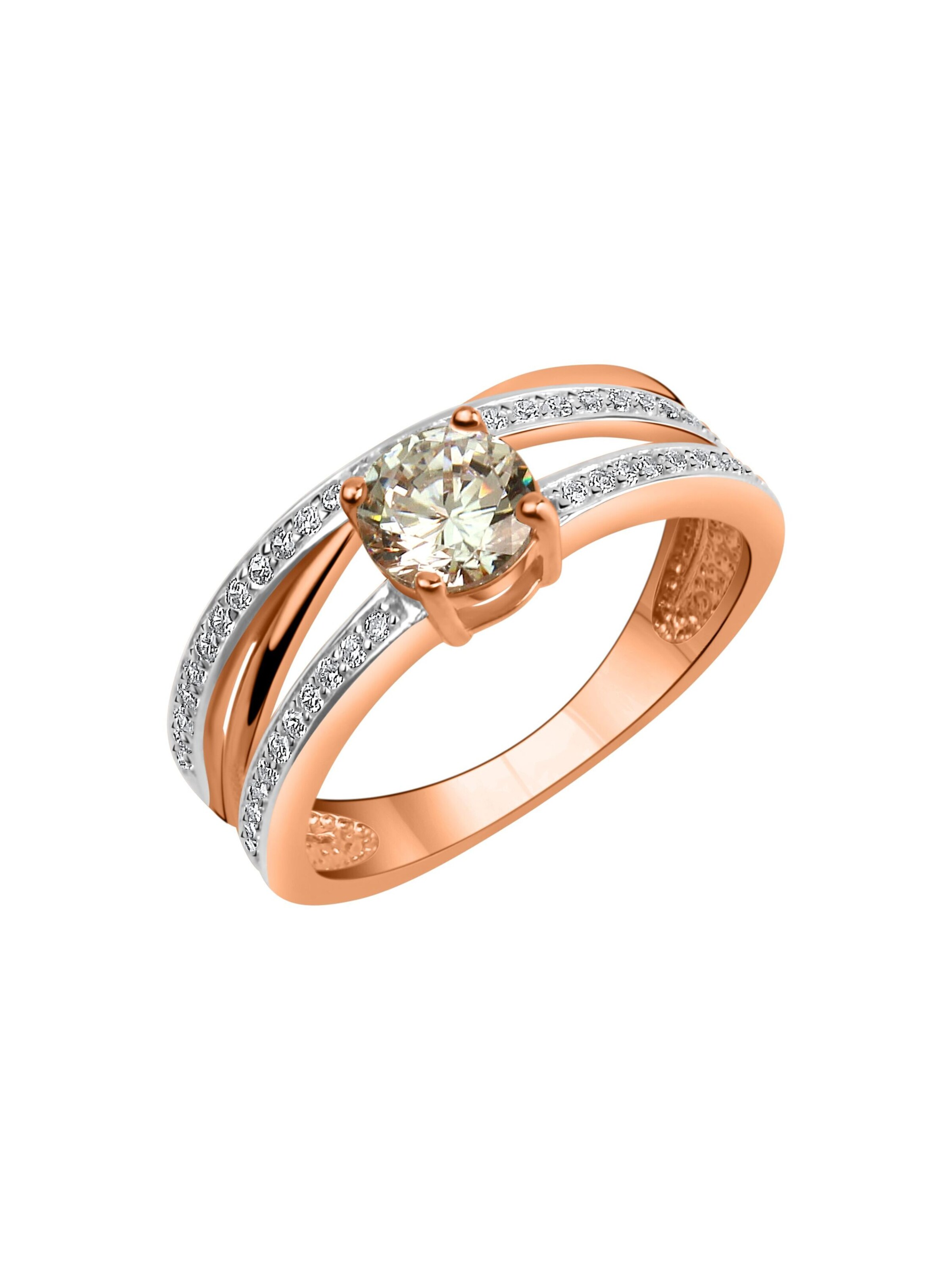 Zeeme Bague en 54 en or rose, Vue avec produit