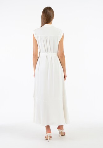 Robe-chemise RISA en blanc