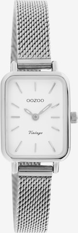 OOZOO Analog Watch in Silver: front