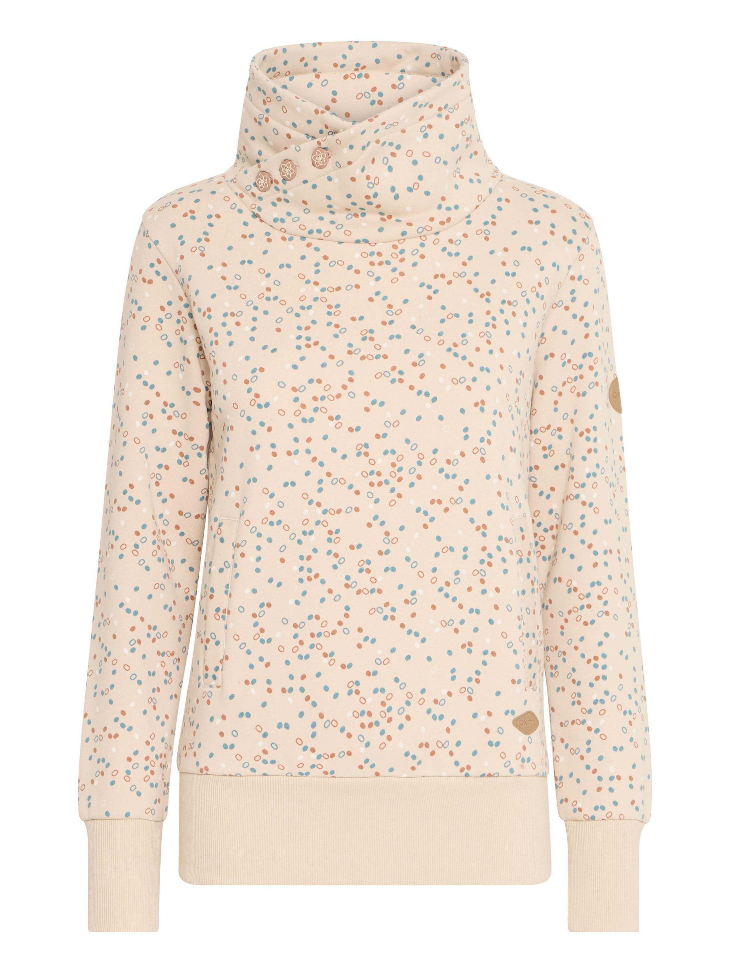 Oxmo - Sudadera 'Beatanette' en beige: frente
