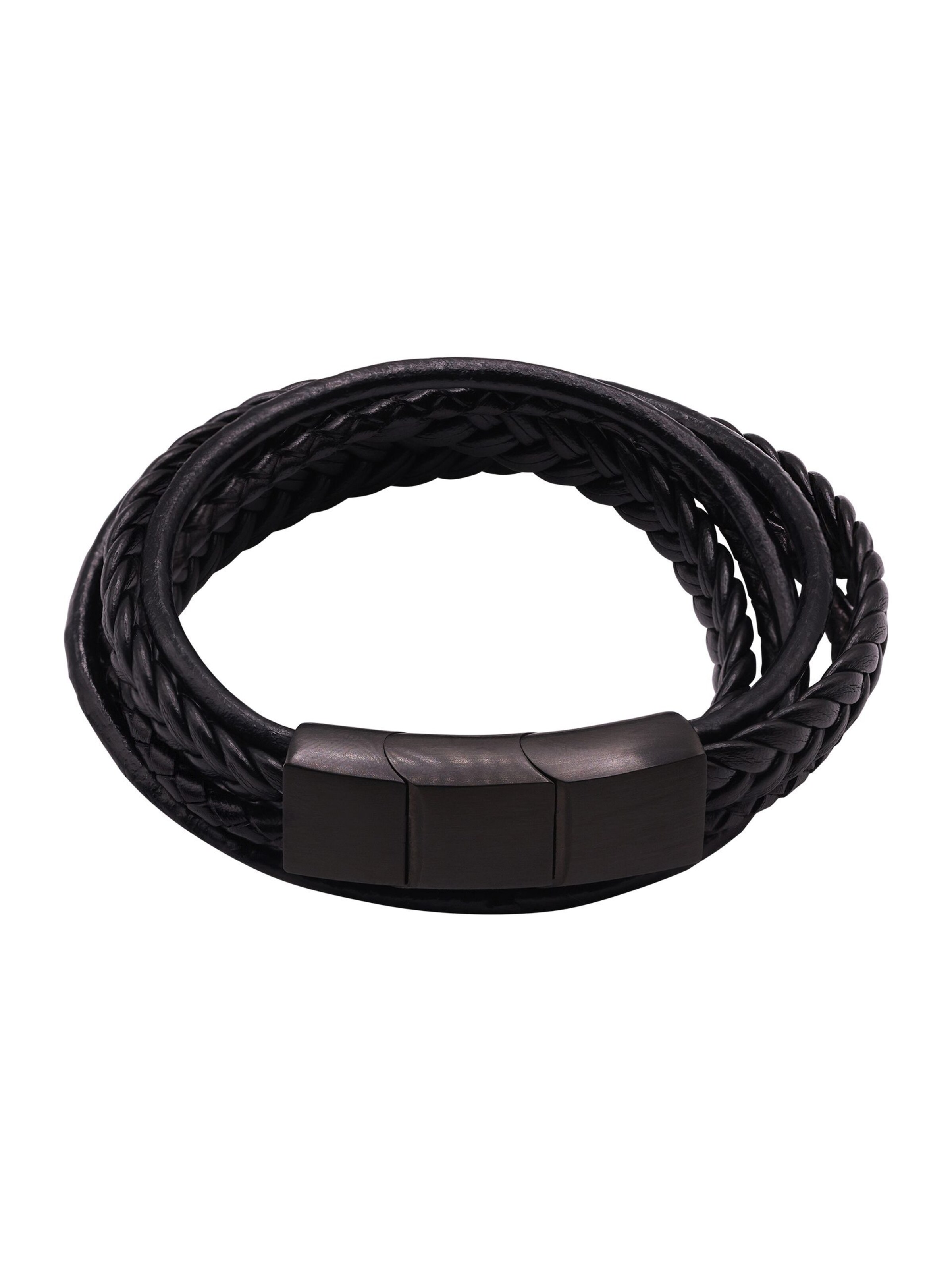 Bracelet 'Lewis' Heideman en noir