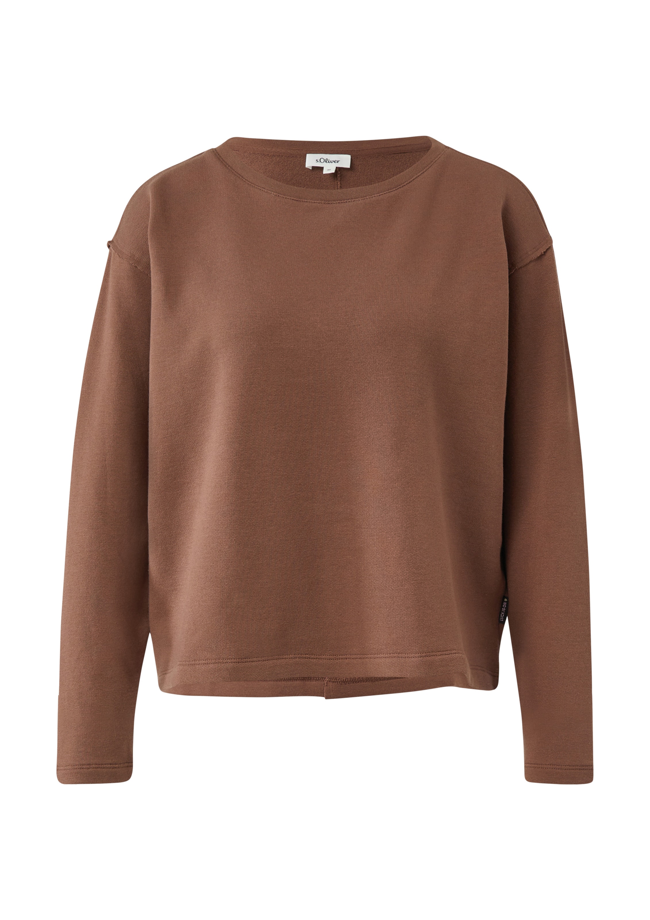 s.Oliver Sweatshirt in Braun: Vorderseite