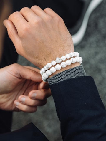 GT Collection Bracelet 'LEOPARD' in White: front