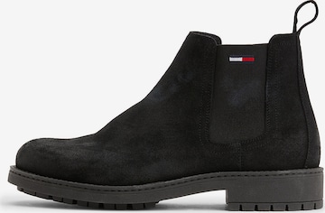 Tommy Jeans Chelsea boots in Zwart: voorkant