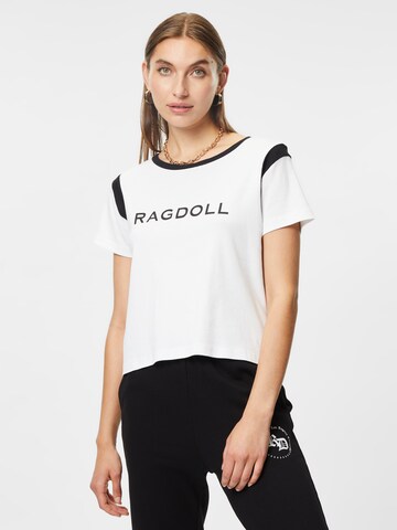 T-shirt Ragdoll LA en blanc : devant