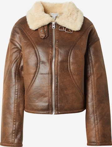 TOPSHOP Jacke in Braun: predná strana