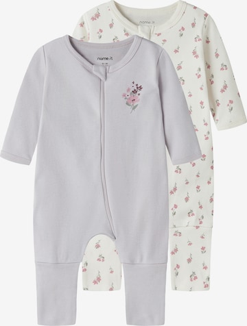 purpurinė NAME IT Miego kostiumas: priekis