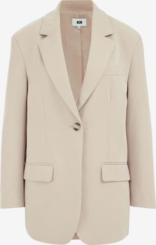 Sacou de la WE Fashion pe bej: față