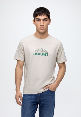 JACK & JONES - Camiseta 'JJROCHE' en beige: frente