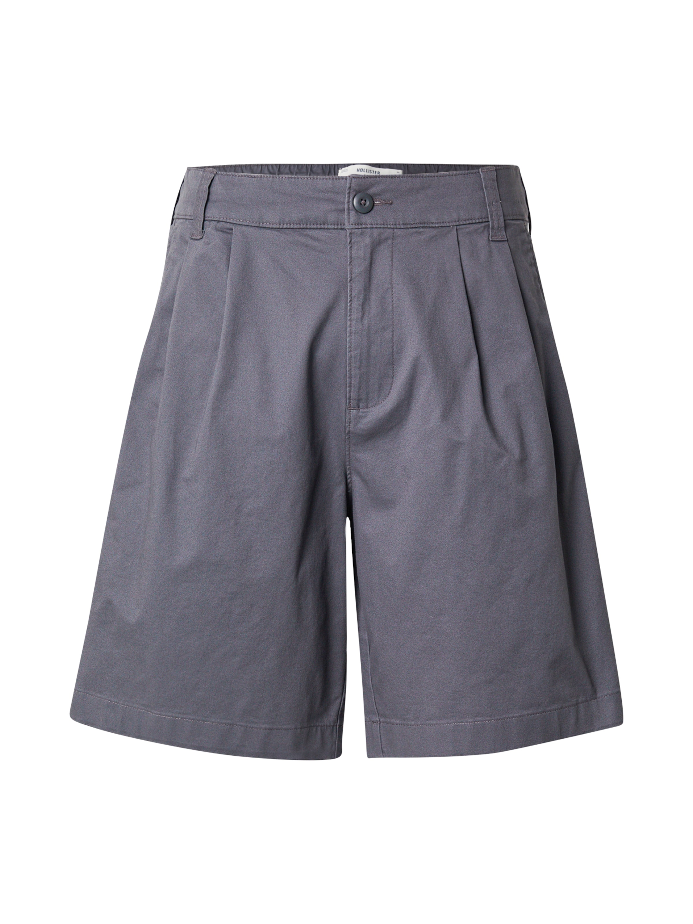 HOLLISTER - Loosefit Pantalón plisado en gris: frente