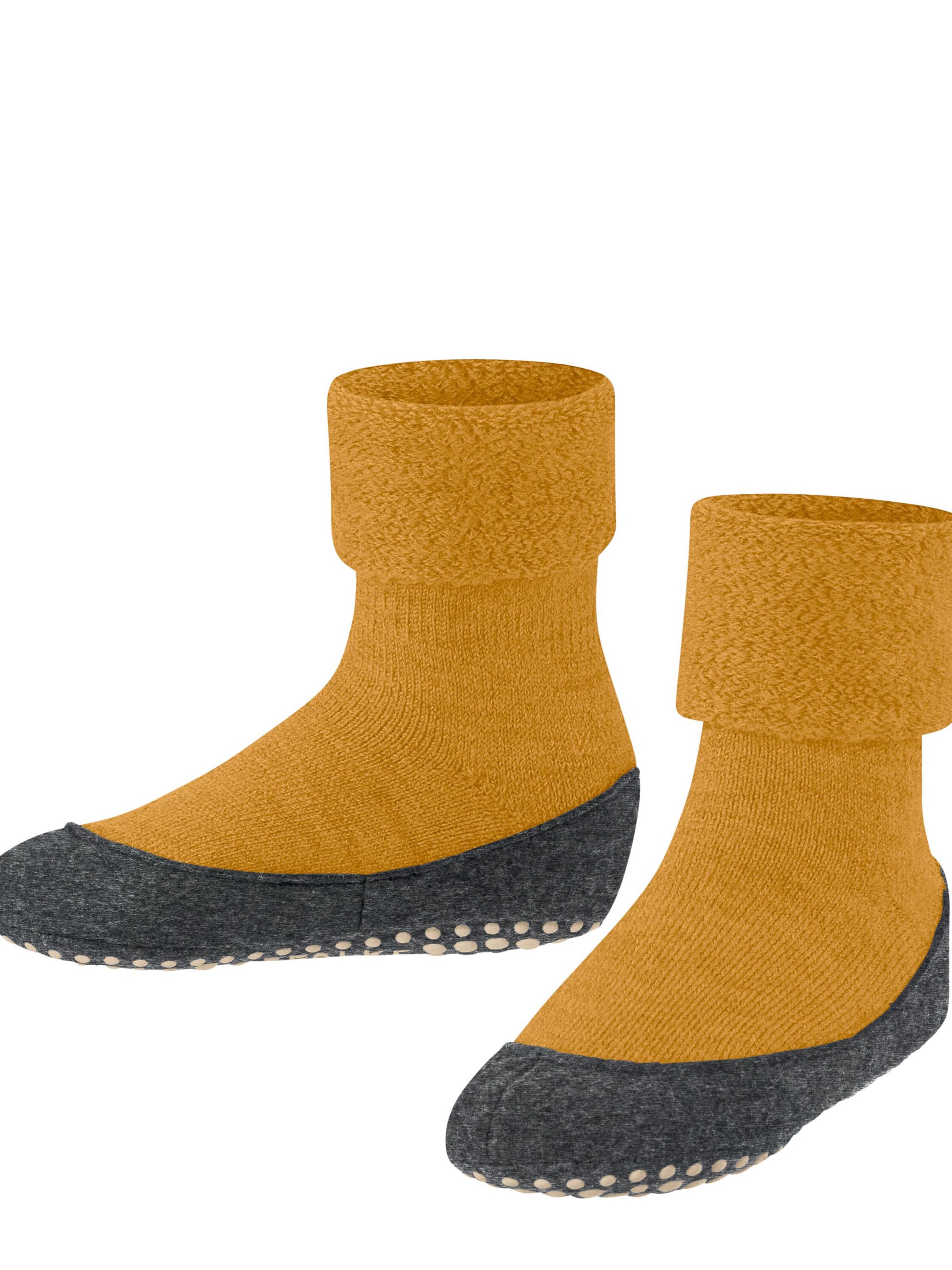 FALKE Socks 'Cosyshoe Teens' in Yellow: front