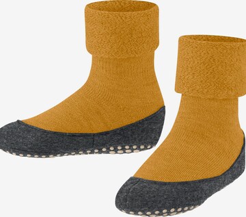 FALKE Socks 'Cosyshoe Teens' in Yellow: front
