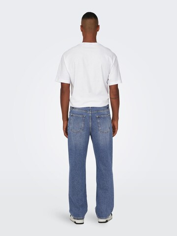 Only & Sons Loosefit Jeans 'Onsfade' i blå