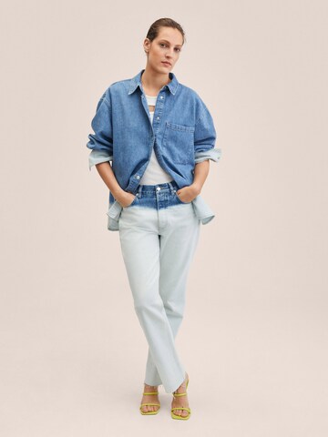 MANGO Loosefit Jeans in Blau