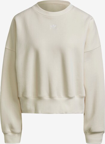 ADIDAS ORIGINALS Sweatshirt 'Adicolor Essentials Fleece' i hvid: forside