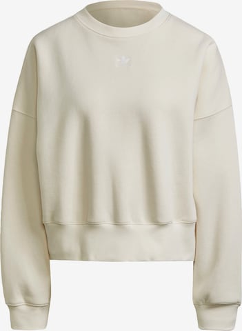 ADIDAS ORIGINALS Sweatshirt 'Adicolor Essentials Fleece' in White: front