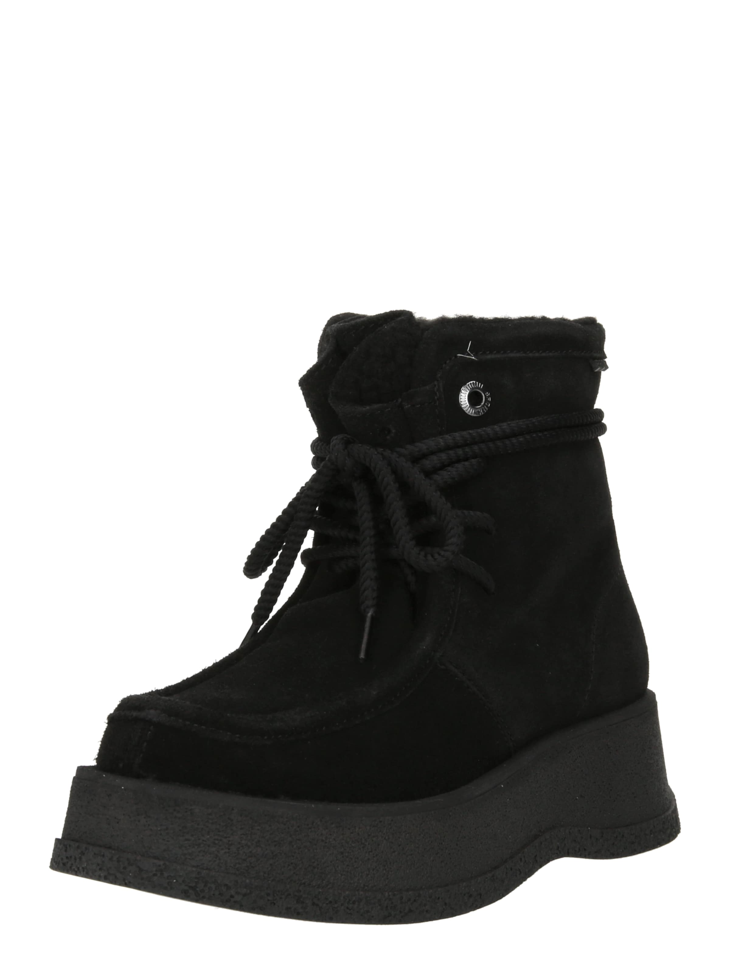 BRONX Μποτάκι με κορδόνια ' Phoeb-E' σε μαύρο: μπροστά