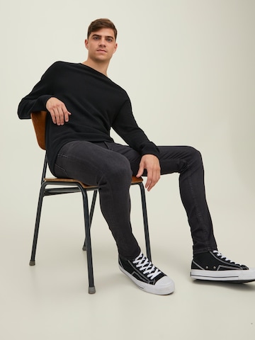 JACK & JONES Скинни Джинсы 'Liam Evan' в Черный