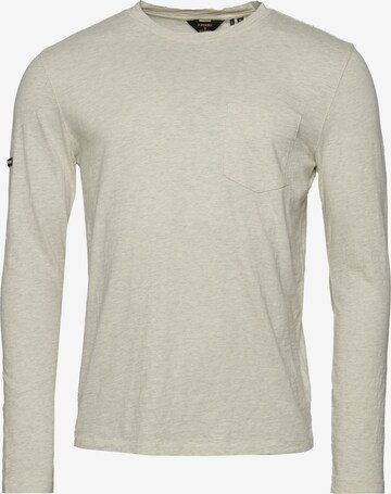 T-Shirt Superdry en beige : devant