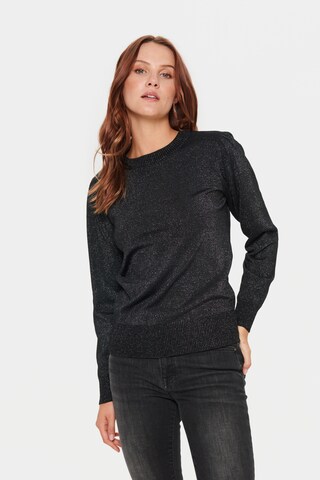 SAINT TROPEZ Sweater 'Kila' in Black: front